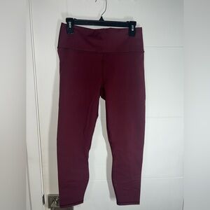 NWT Fabletics Burgundy Leggings